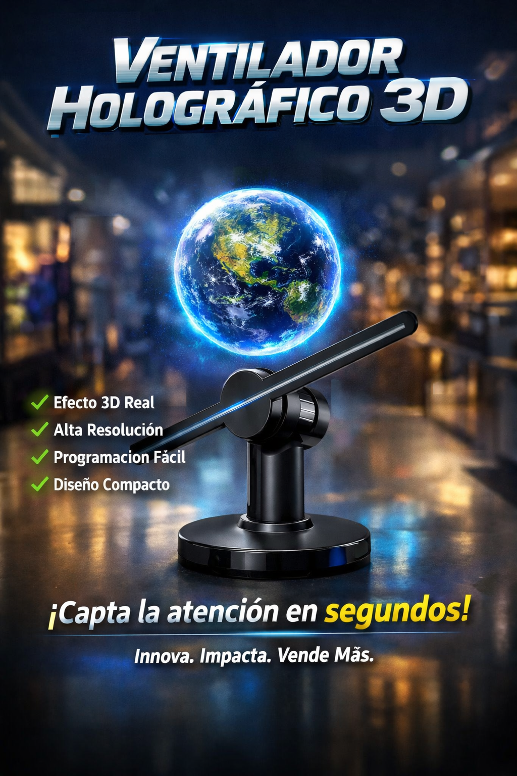 Ventilador Holografico 3D