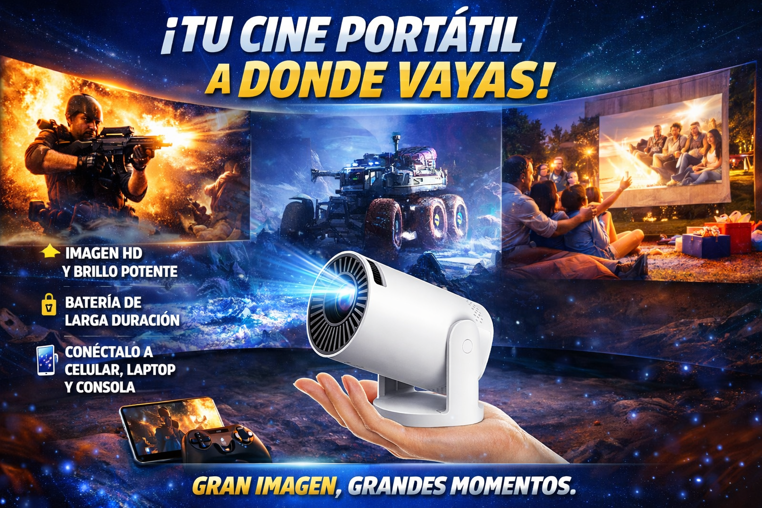 Mini proyector Portatil